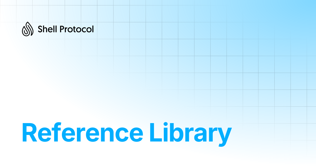 Reference Library | Shell Protocol Developer Documentation